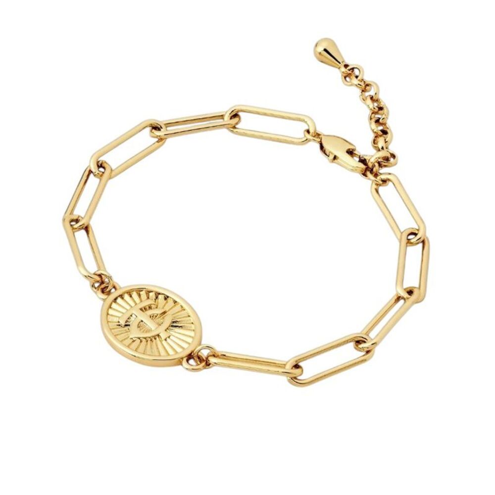 Bijoux Sport by Luv Aj MLB Gold Plated Brass Oval Coin Bracelet Minnesota Twins